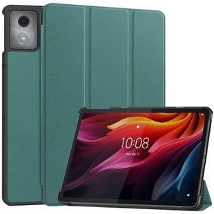 Шкіряний чохол книжка Crazy Horse для Lenovo Tab K11 Plus (11.45") / зелений 097434 фото