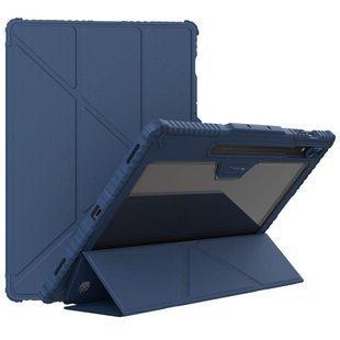 Чехол книжка Nillkin Bumper Leather Case Pro на Samsung Galaxy Tab S9 Ultra (14.6") / синий 098612 фото