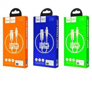 Hoco U35 Space Shuttle Smart Power Off Lightning Cable (2m) (3 цвета) 16667 фото