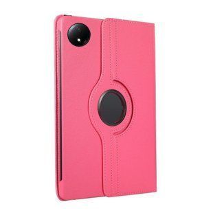 Кожаный чехол книжка 360 на Xiaomi Redmi Pad SE 8.7" / малиновый 097563 фото