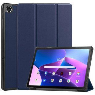 Шкіряний чохол книжка Crazy Horse для Lenovo XiaoXin Pad 2022 синій 095398 фото