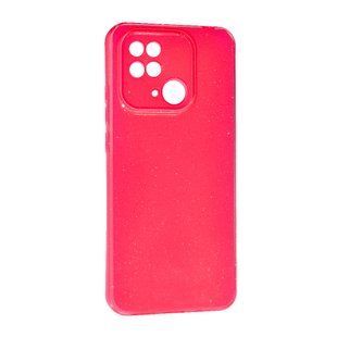 TPU чехол Summer Vibe для Xiaomi Redmi 10C малиновый 088508 фото