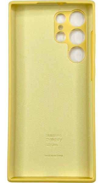 Чохол Soft touch для Samsung Galaxy S22 Ultra / жовтий 087738 фото