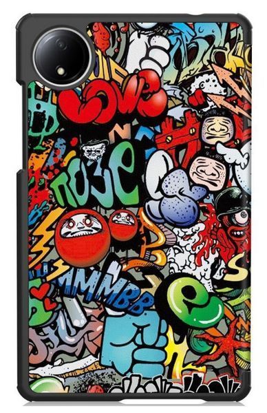 Чохол книжка Crazy Horse на Xiaomi Redmi Pad SE (8.7") 2024 / graffiti 200507 фото