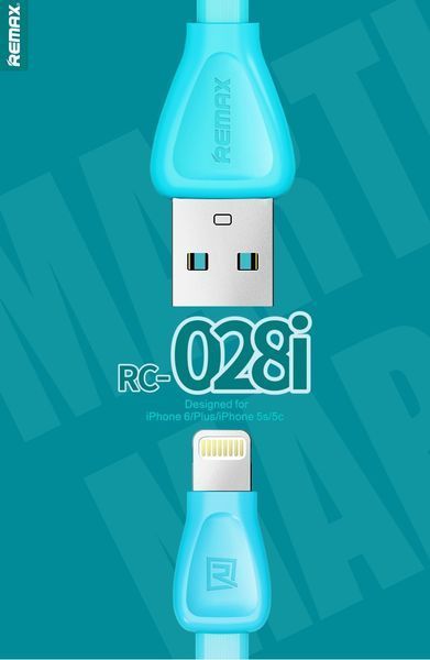 USB кабель Remax с Lighting (4 цвета) (RC-028i) 11163 фото