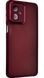 TPU чохол Luxury Metal Lens на Motorola G54 бордовий 094632 фото 1