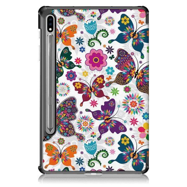 Чохол книжка Crazy Horse для Samsung Galaxy Tab S8 Plus / Tab S7 FE (12.4") / метелики 093934 фото