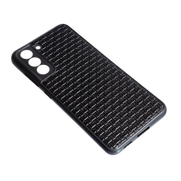 TPU чохол накладка Leather Case для Samsung Galaxy S21 FE (на самсунг із21 фе) плетінка 086039 фото