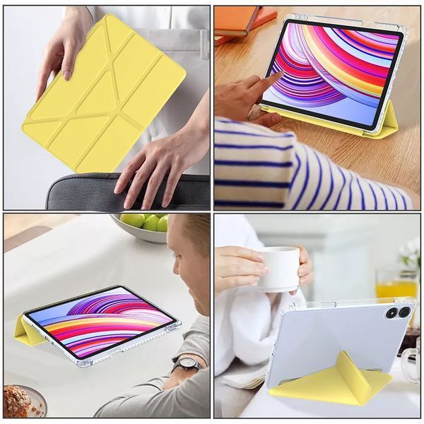 Чехол книжка Transparent Origami на Xiaomi Redmi Pad Pro (12.1") / розовый 099919 фото