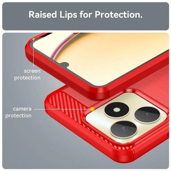 TPU чохол накладка Urban для Realme Note 60X (RMX3938) / червоний 202824 фото