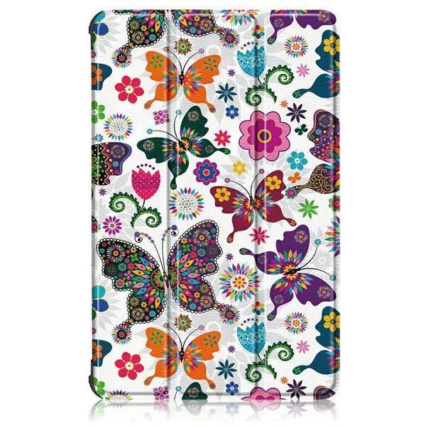 Кожаный чехол книжка Crazy Horse для Lenovo Tab K10 бабочки 095659 фото