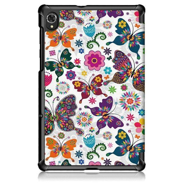 Кожаный чехол книжка Crazy Horse для Lenovo Tab K10 бабочки 095659 фото