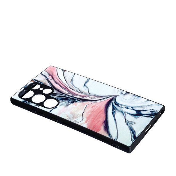TPU чохол Marble Ultraviolet для Samsung Galaxy S23 Ultra Milk 088608 фото