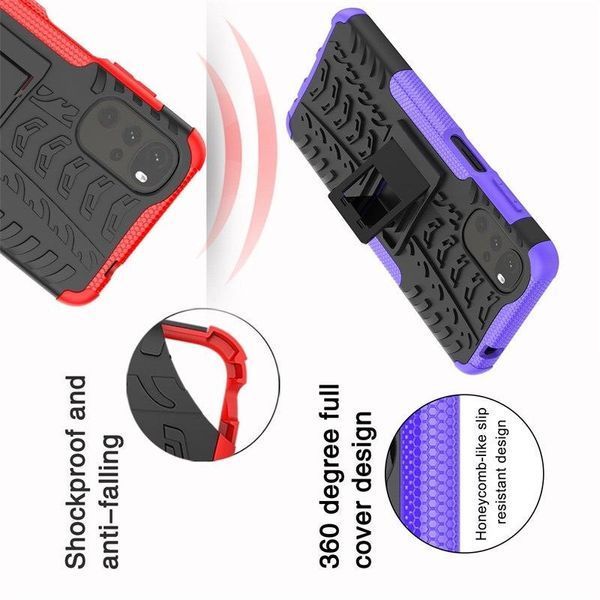 PC + TPU чохол Armor на Motorola G22 синій 89510 фото