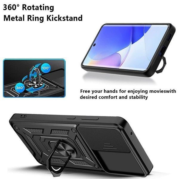 PC + TPU чехол Camshield armor для Huawei Nova 9 / серебристый 89460 фото