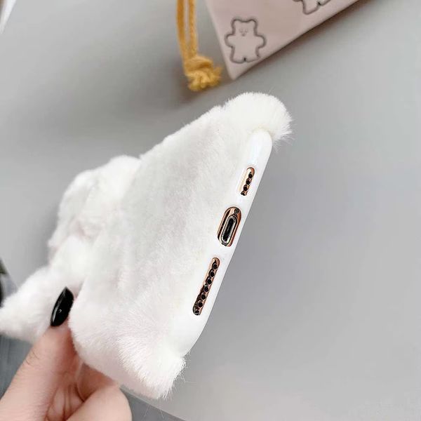 Чехол пушистый Fluffy Cat на iPhone 12 / розовый 098141 фото