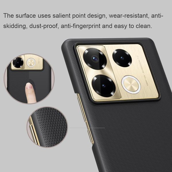 Чехол Nillkin Super Frosted Shield на Infinix Note 40 Pro Plus / синий 097763 фото