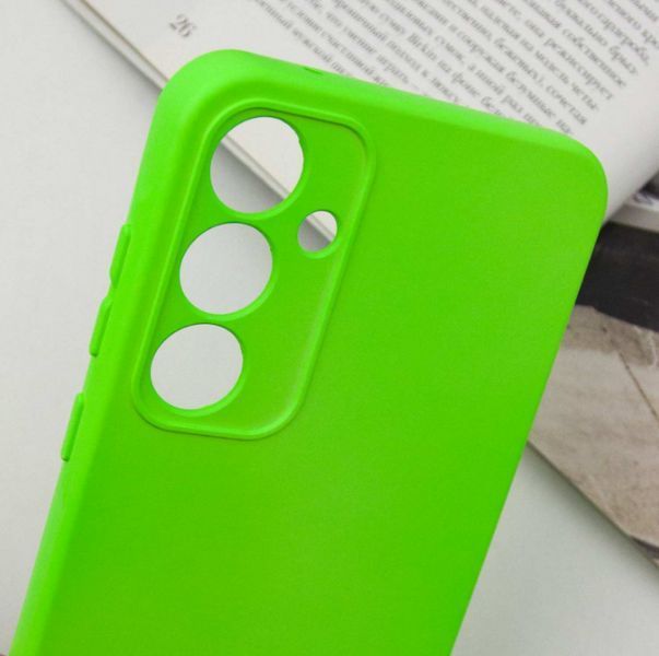 Чохол накладка TPU Liquid Silk для Samsung Galaxy S24 FE / салатовий 201171 фото