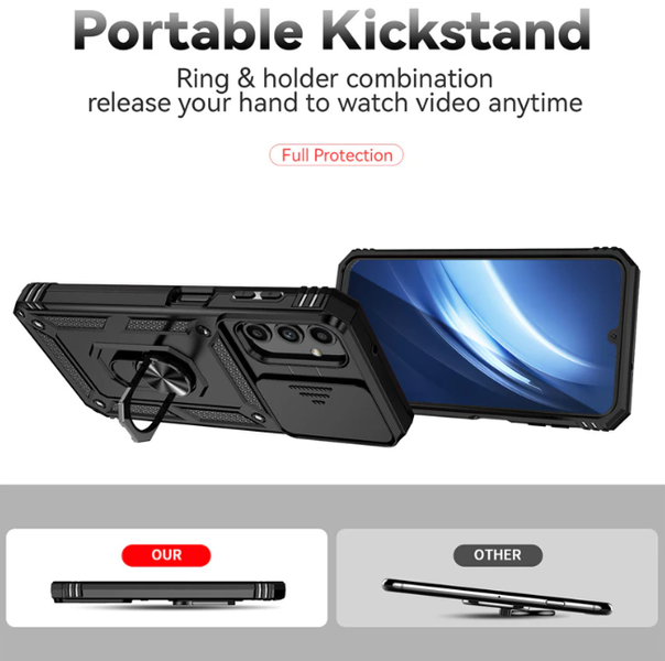 PC + TPU чохол Camshield для Samsung Galaxy A24 / червоний 089208 фото