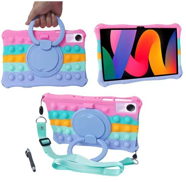 Чехол Pop it case на планшет Xiaomi&nbsp;Redmi Pad SE (11") / multicolored powder 098398 фото