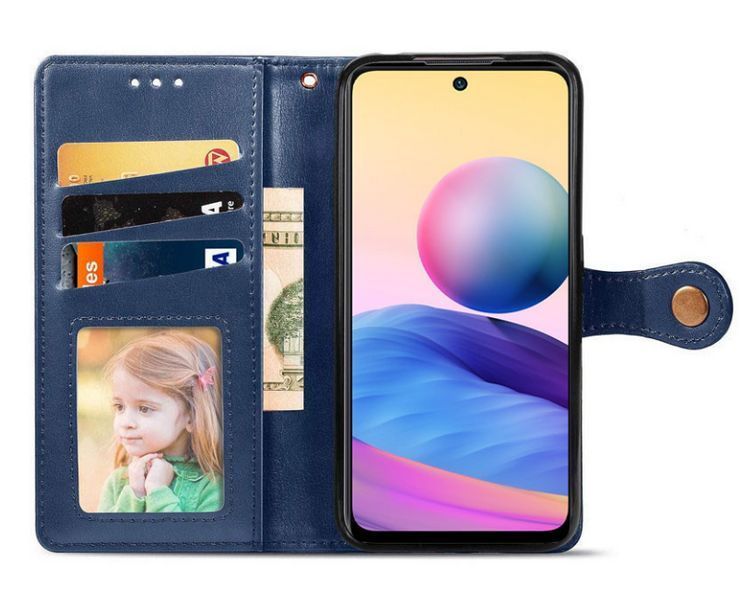 Шкіряний чохол книжка Galant Book для Motorola G15 / синій 204306 фото
