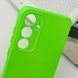 Чохол накладка TPU Liquid Silk для Samsung Galaxy S24 FE / салатовий 201171 фото 3