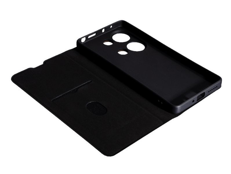Шкіряний чохол-книжка Fibra case на Xiaomi Redmi Note 13 Pro (4G) / фіолетовий 200783 фото