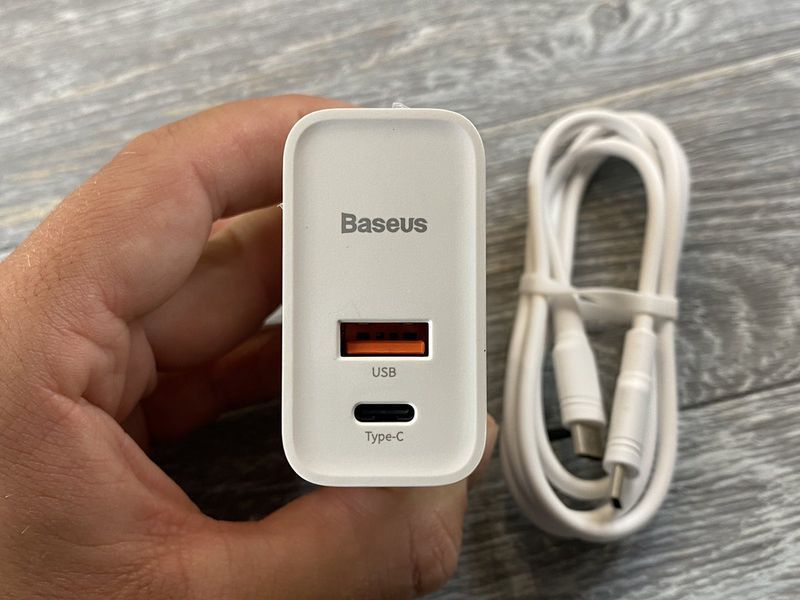 СЗУ Baseus Speed PPS + cable (Type-C to Type-C) 30W 1USB 81921 фото