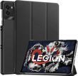 Шкіряний чохол книжка Crazy Horse для Legion Y700 4 Gen 2025 (8.8") / чорний