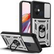 PC + TPU чохол Camshield armor на Xiaomi Redmi 12C / сріблястий 092105 фото