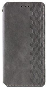 Кожаный чехол книжка Cubic для Motorola G06 / серый 204288 фото