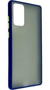 TPU чохол накладка Matte Color Case для Samsung Galaxy Note 20 синій 92255 фото