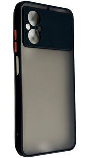 TPU чохол накладка Matte Color Case для Poco M5 чорний 092655 фото