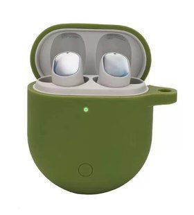 Силиконовый чехол с карабином для Xiaomi Redmi Airdots 3 Pro зеленый 90643 фото