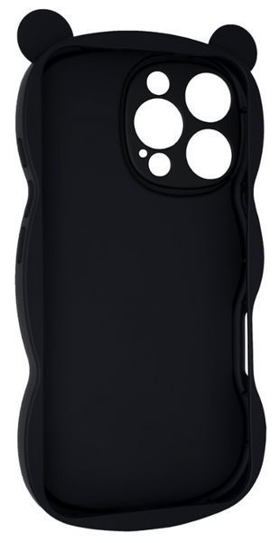Силіконовий 3D чохол Hello Bear для iPhone 16 Pro / black 202476 фото