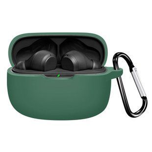 Силиконовый чехол с карабином для JBL Wave Beam зеленый 89596 фото