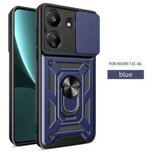 PC + TPU чехол Armor Camshield для Xiaomi Redmi 13C / синий 094058 фото