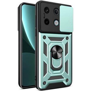 PC + TPU чехол Camshield armor на Xiaomi Redmi Note 13 Pro (5G) / зеленый 095762 фото
