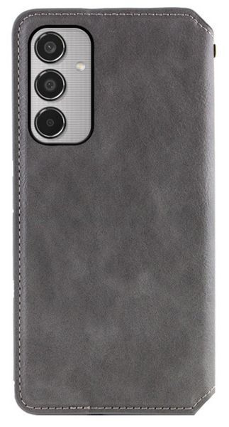 Шкіряний чохол книжка Cubic для Samsung Galaxy M35 (5G) / сірий 201308 фото