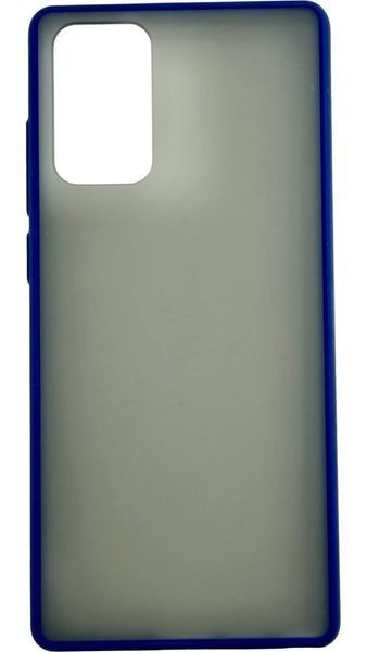 TPU чехол накладка Matte Color Case для Samsung Galaxy Note 20 синий 92255 фото