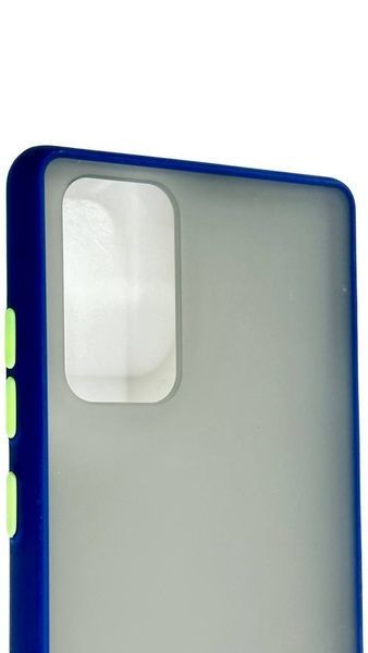 TPU чехол накладка Matte Color Case для Samsung Galaxy Note 20 синий 92255 фото