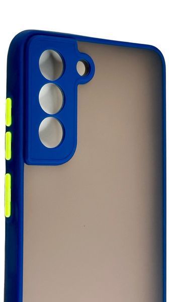 TPU чохол накладка Matte Color Case для Samsung Galaxy S21 FE синій 092205 фото