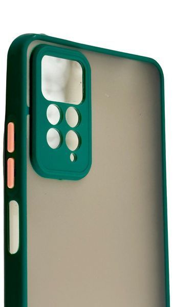 TPU чохол накладка Matte Color Case для Xiaomi Redmi Note 11 Pro темно-зелений 092055 фото