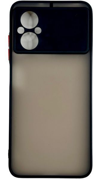 TPU чехол накладка Matte Color Case для Poco M5 черный 092655 фото