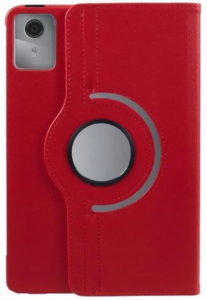 Кожаный чехол книжка 360 на планшет Lenovo Tab K11 2024 (11") / красный 200959 фото