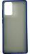 TPU чехол накладка Matte Color Case для Samsung Galaxy Note 20 синий 92255 фото 3