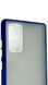 TPU чехол накладка Matte Color Case для Samsung Galaxy Note 20 синий 92255 фото 2