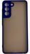 TPU чохол накладка Matte Color Case для Samsung Galaxy S21 FE синій 092205 фото 2