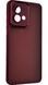 TPU чохол Luxury Metal Lens на Motorola G84 бордовий 094629 фото 1