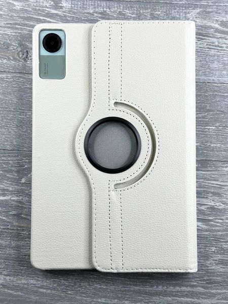 Шкіряний чохол-книжка 360 на Xiaomi Redmi Pad SE (11") / білий 093017 фото